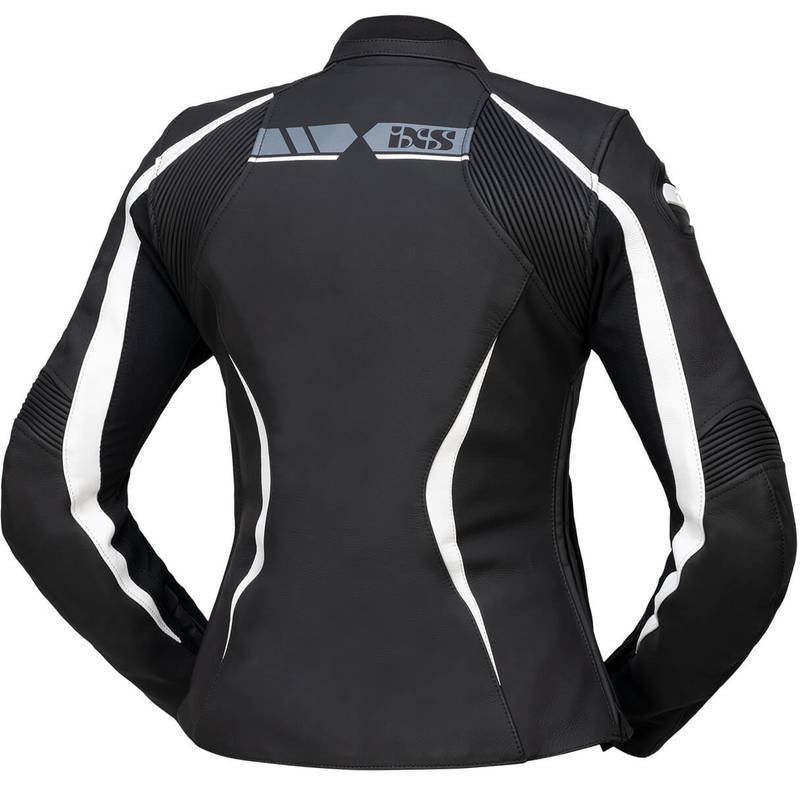 IXS Lady Mc-Leather Jacket LD RS-600 1.0 fekete /szürke /fehér