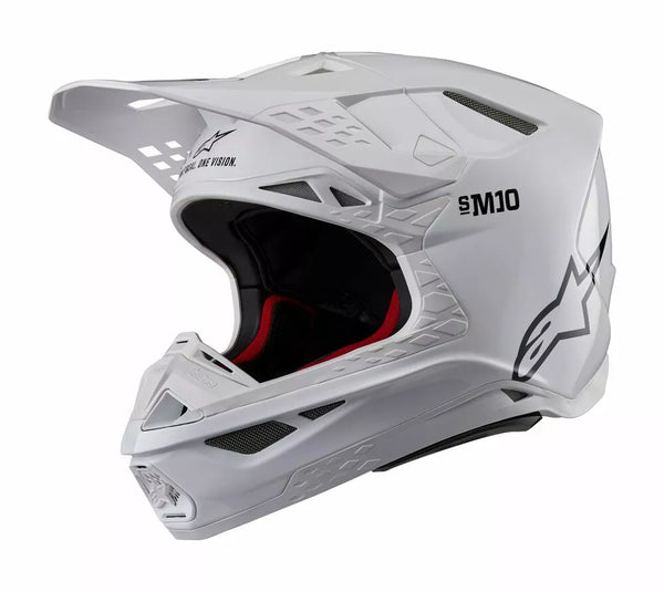 Alpinestars (MX) Helmet SM10 Solid Wht L 8300123-2180-L