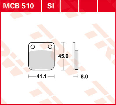 TRW Brake Pad TRW MCB510SI MCB510SI