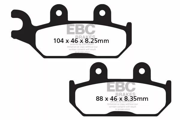 EBC BRAKE PAD CARBON TT DIRT FA645TT