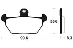 Tecnium Street Organic Brake Pads - MA144 1022367