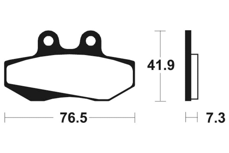 Tecnium Street Organic Brake Pads - MA152 1022375