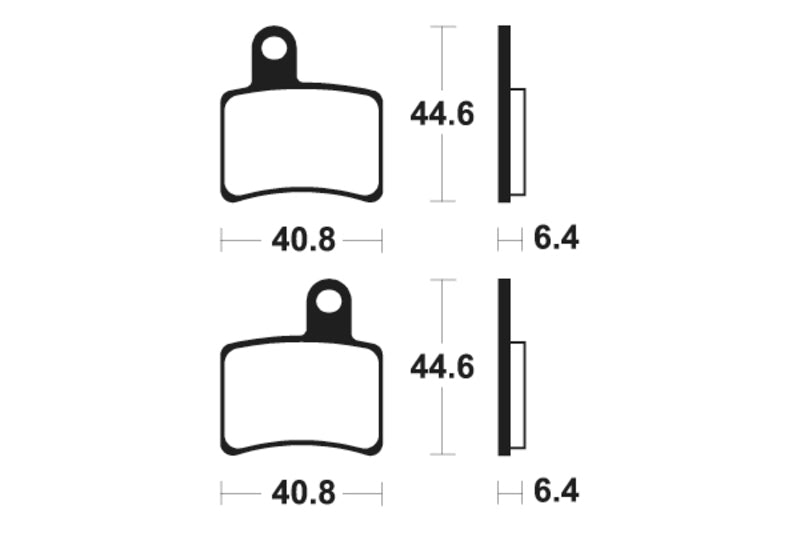 Tecnium Street Organic Brake Pads - MA396 1022504