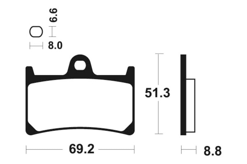 Tecnium Racing szinterelt fém szénfékpárnák - MCR134 1022574