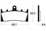 Tecnium Racing szinterelt fém szén -fékbetétek - MCR186 1022579