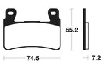 Tecnium Racing szinterelt fém szén -fékbetétek - MCR234 1022585