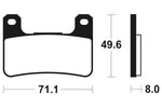 Tecnium Racing szinterelt fém szénfékpárnák - MCR306 1022592