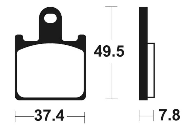 Tecnium Racing szinterelt fém szén -fékbetétek - MCR338 1022594