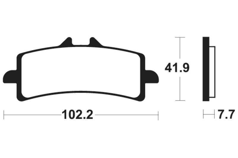 Tecnium Racing szinterelt fém szénfékpárnák - MCR341 1022596