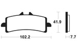 Tecnium Racing szinterelt fém szénfékpárnák - MCR341 1022596