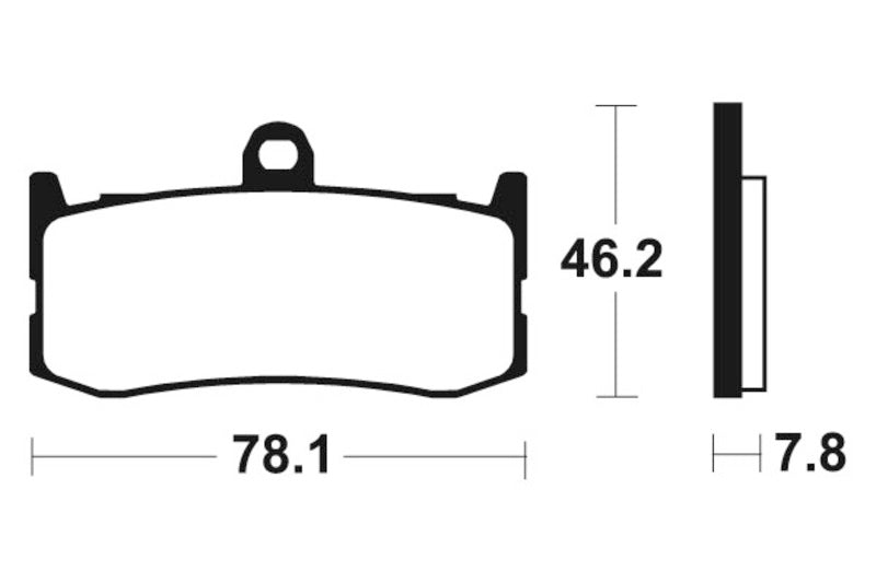 Tecnium Racing szinterelt fém szénfékpárnák - MCR364 1022600