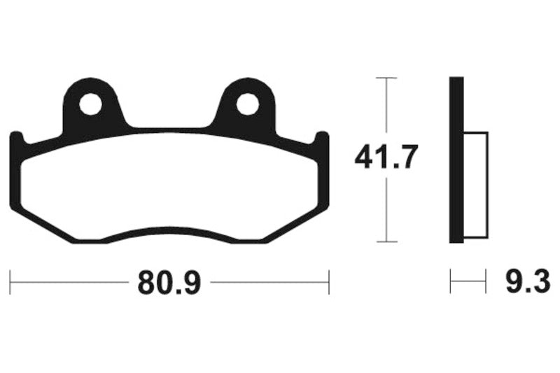 Tecnium Scooter Organic Brake Pads - Me209 1022637