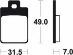 Tecnium Scooter Organic Brake Pads - Me212 1022639