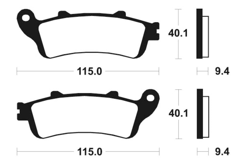 Tecnium scooter organic brake pads - ME222 1022642