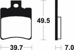 Tecnium Scooter Organic Brake Pads - Me225 1022645