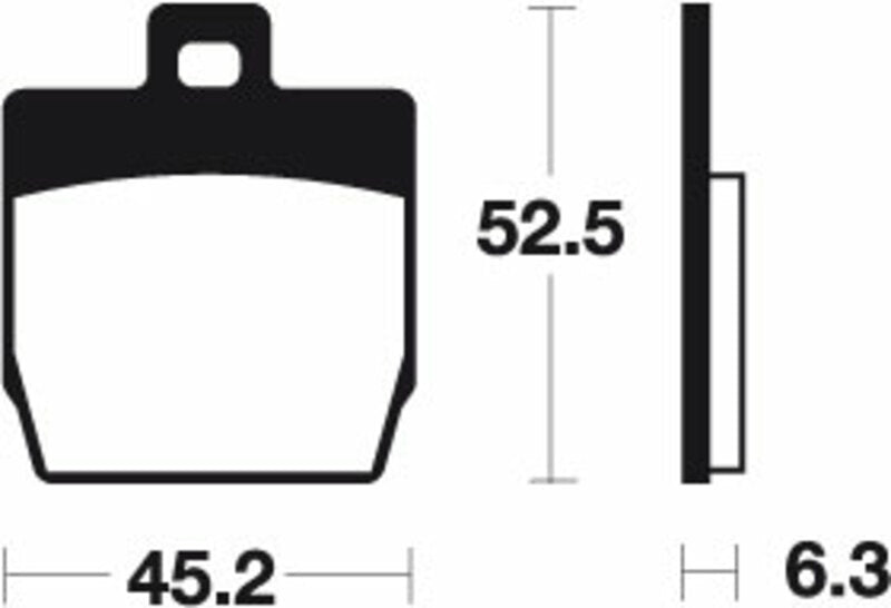 Tecnium Scooter Organic Brake Pads - Me231 1022648