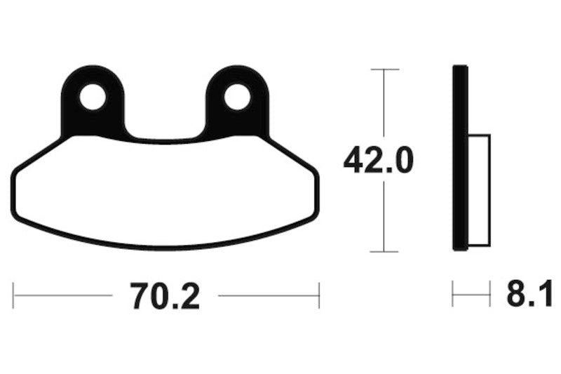 Tecnium Scooter Organic Brake Pads - Me292 1022669