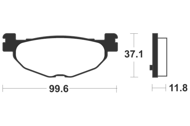 Tecnium scooter organic brake pads - ME312 1022673