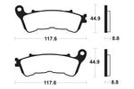 Tecnium Scooter Organic Brake Pads - Me328 1022679