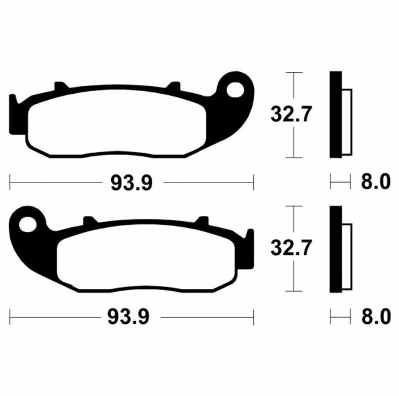 Tecnium Scooter Organic Brake Pads - Me426 1022703