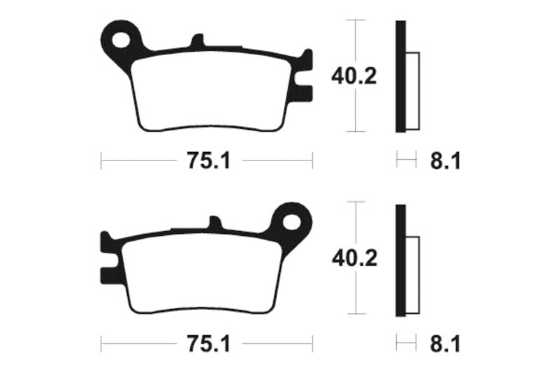 Tecnium MX/ATV szinterelt fémfékpárnák - MO129 1022841