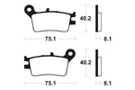 Tecnium MX/ATV szinterelt fémfékpárnák - MO129 1022841