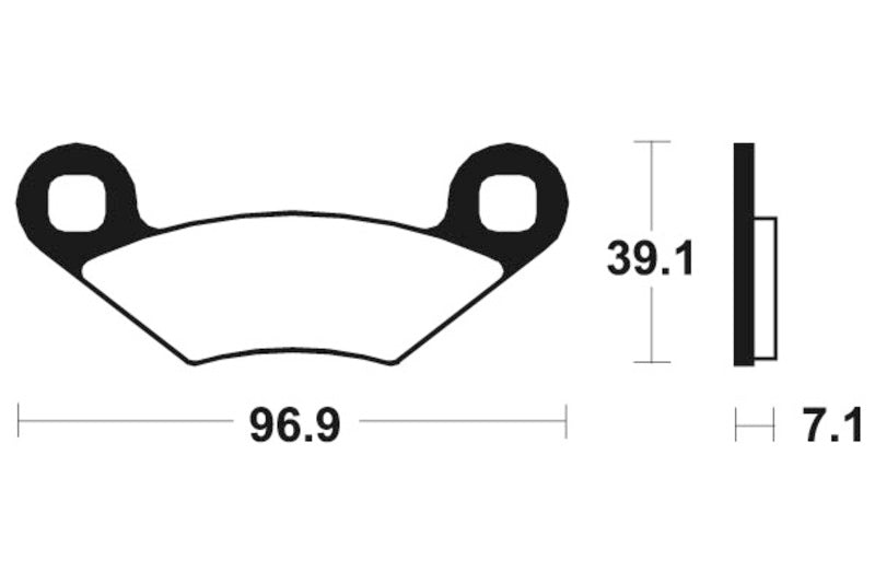 Tecnium MX/ATV szinterelt fémfékpárnák - MO142 1022846