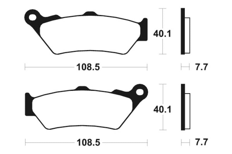 Tecnium MX/ATV szinterelt fémfékpárnák - MO174 1022850