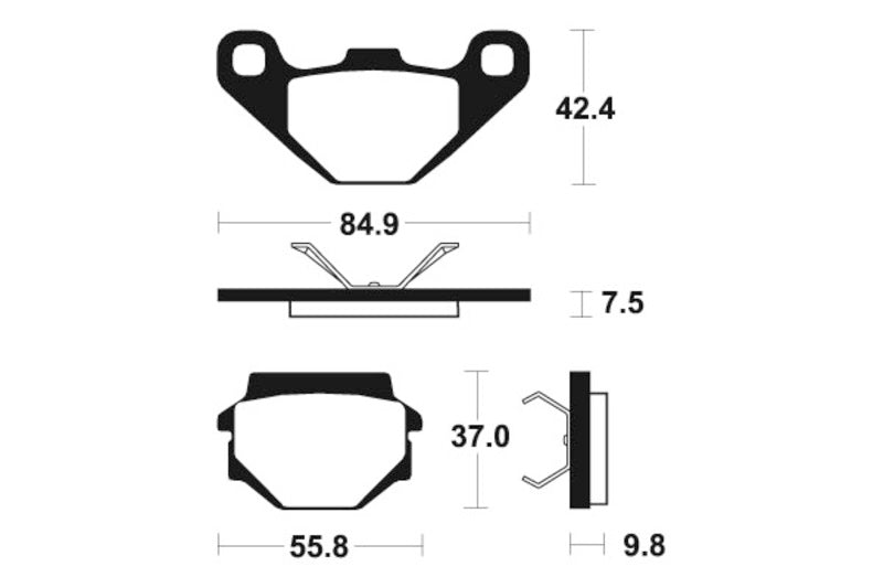 Tecnium MX/ATV szinterelt fémfékpárnák - MO192 1022853