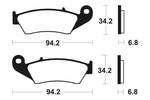 Tecnium MX/ATV Sintered Metal Brake Pads - MO194 1022854