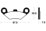 Tecnium MX/ATV szinterelt fémfékpárnák - MO216 1022857