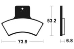 Tecnium MX/ATV szinterelt fémfékpárnák - MO255 1022864