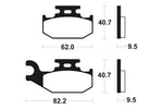 Tecnium MX/ATV szinterelt fémfékpárnák - MO267 1022868