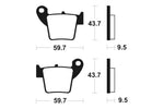 Tecnium MX/ATV szinterelt fémfékpárnák - MO277 1022870