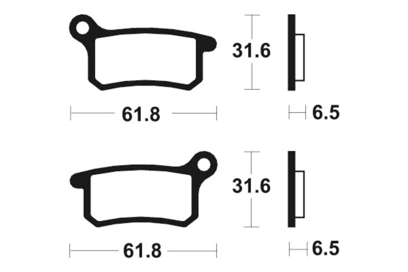 Tecnium MX/ATV szinterelt fémfékpárnák - MO283 1022871