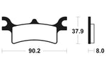 Tecnium MX/ATV szinterelt fémfékpárnák - MO287 1022872