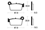 Tecnium MX/ATV szinterelt fémfékpárnák - MO290 1022873