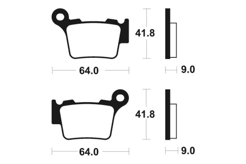 Tecnium MX/ATV szinterelt fémfékpárnák - MO291 1022874