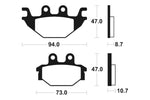 Tecnium MX/ATV szinterelt fémfékpárnák - MO310 1022880