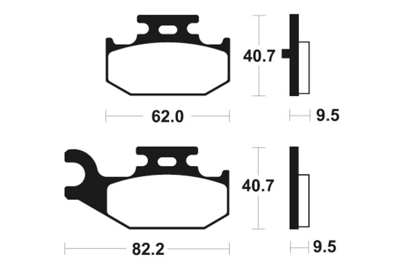 Tecnium MX/ATV szinterelt fémfékpárnák - MO316 1022882