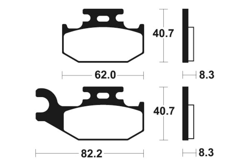 Tecnium MX/ATV szinterelt fémfékpárnák - MO336 1022887