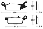 Tecnium MX/ATV szinterelt fémfékpárnák - MO350 1022891