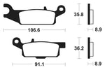 Tecnium MX/ATV szinterelt fémfékpárnák - MO351 1022892