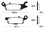 Tecnium MX/ATV szinterelt fémfékpárnák - MO352 1022893