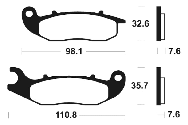 Tecnium MX/ATV szinterelt fémfékpárnák - MO359 1022894