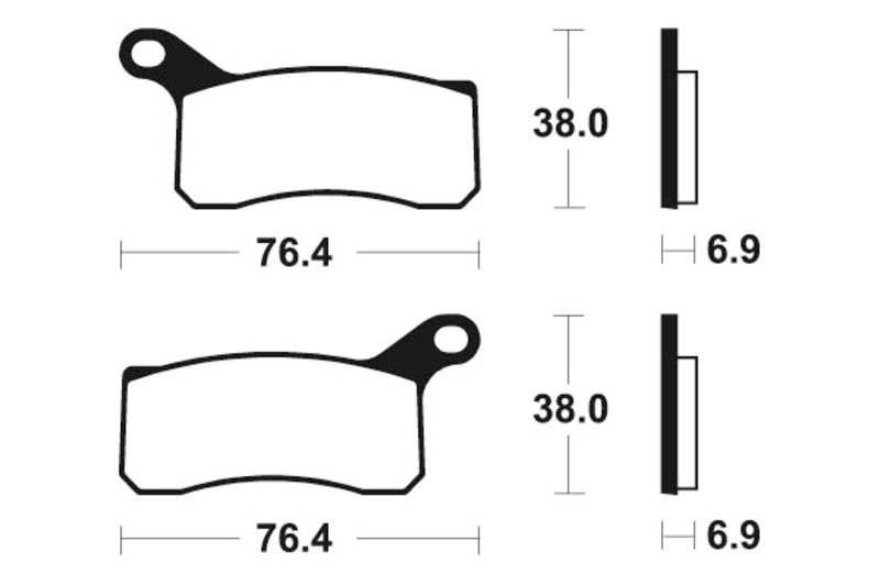 Tecnium MX/ATV szinterelt fémfékpárnák - MO366 1022896