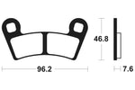 Tecnium MX/ATV szinterelt fémfékpárnák - MO398 1022902