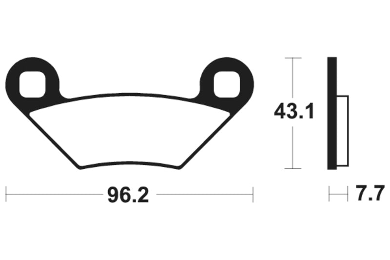 Tecnium MX/ATV szinterelt fémfékpárnák - MO399 1022903