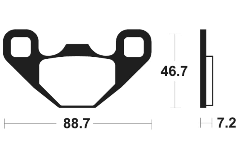 Tecnium MX/ATV szinterelt fémfékpárnák - MO406 1022905