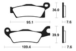 Tecnium MX/ATV szinterelt fémfékpárnák - MO411 1022909